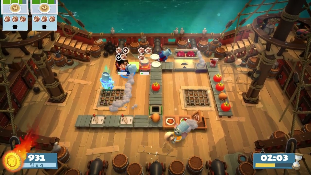 Overcooked! All You Can Eat 1-3 4 Stars (4-player)