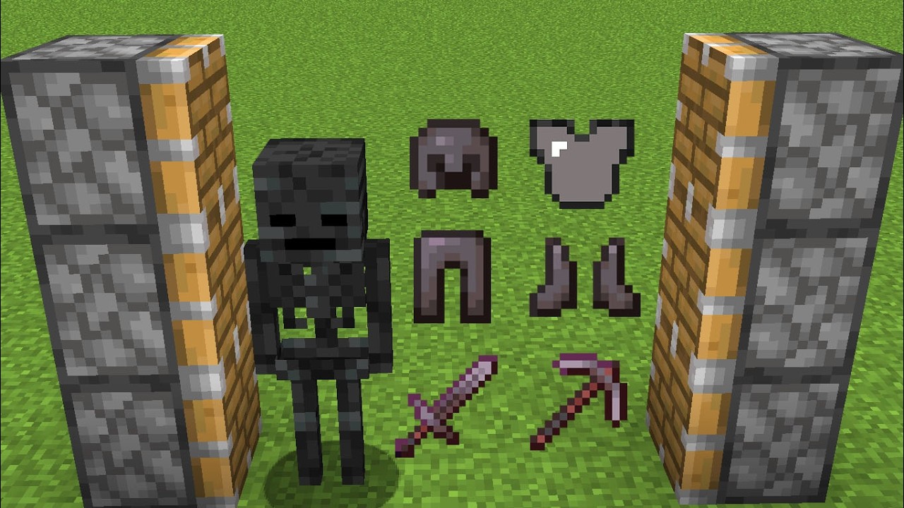 nether skeleton + netherite armor = ???