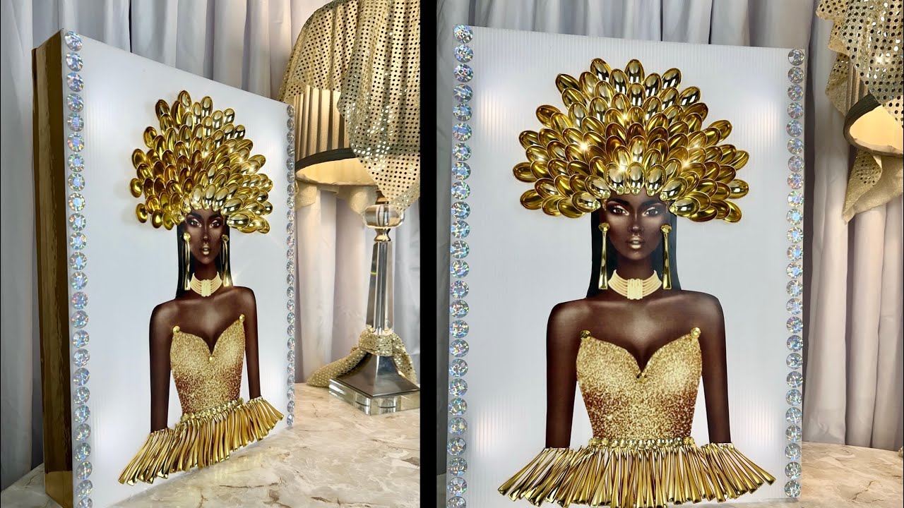 Amazing DIY 3D’ Glamours LED Lighting Decor Using Metallic Spoons & Transparent￼ Sheet 2023