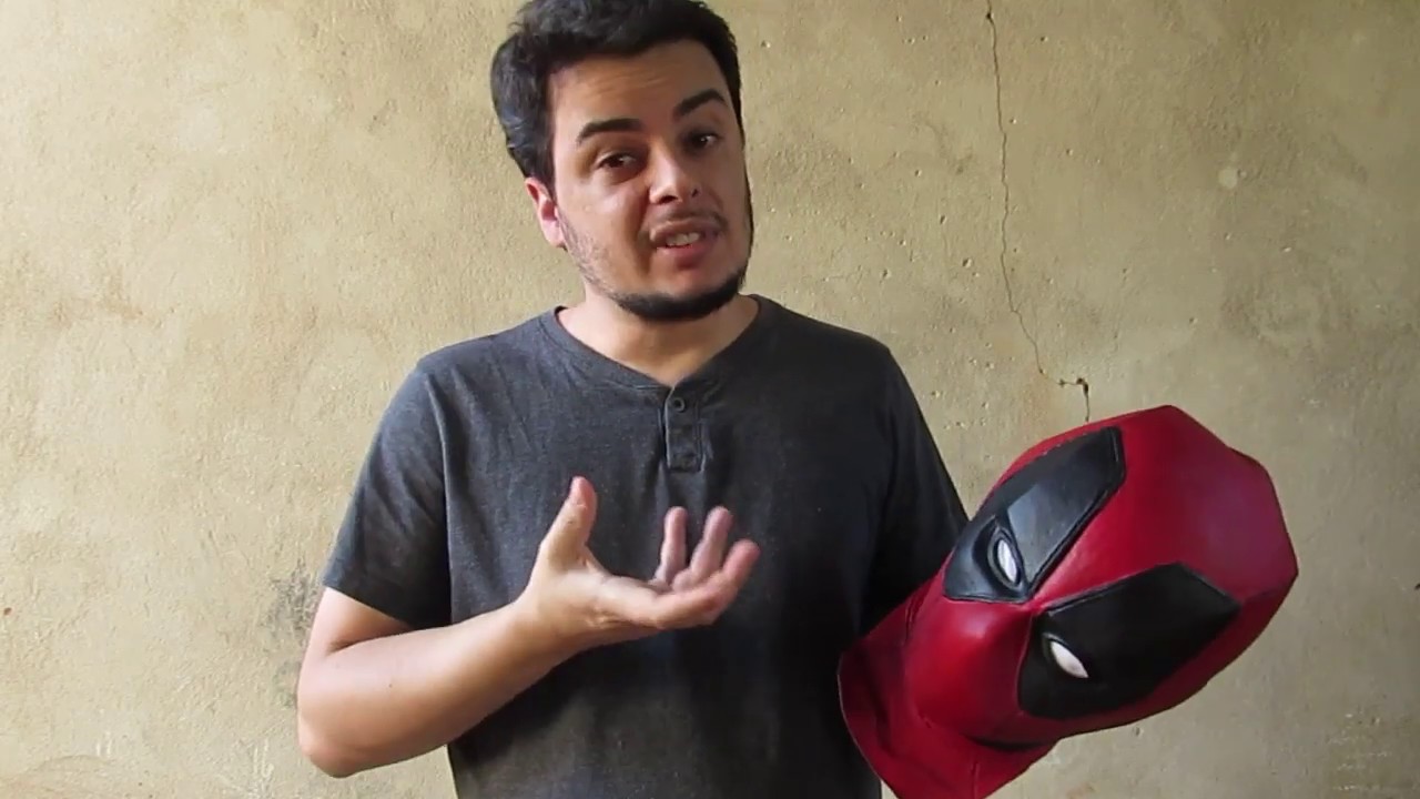 MASCARA SIMPLES DO DEADPOOL PRONTA