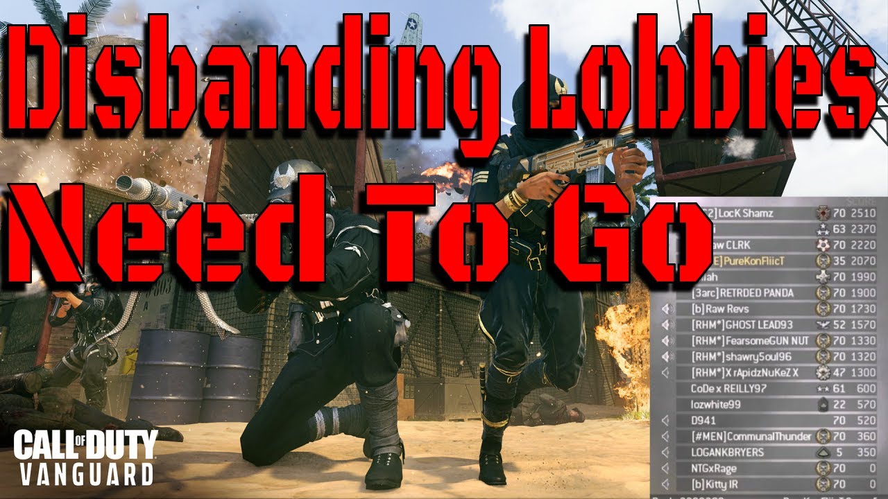 Disbanding Lobbies Don't Belong In Call of Duty