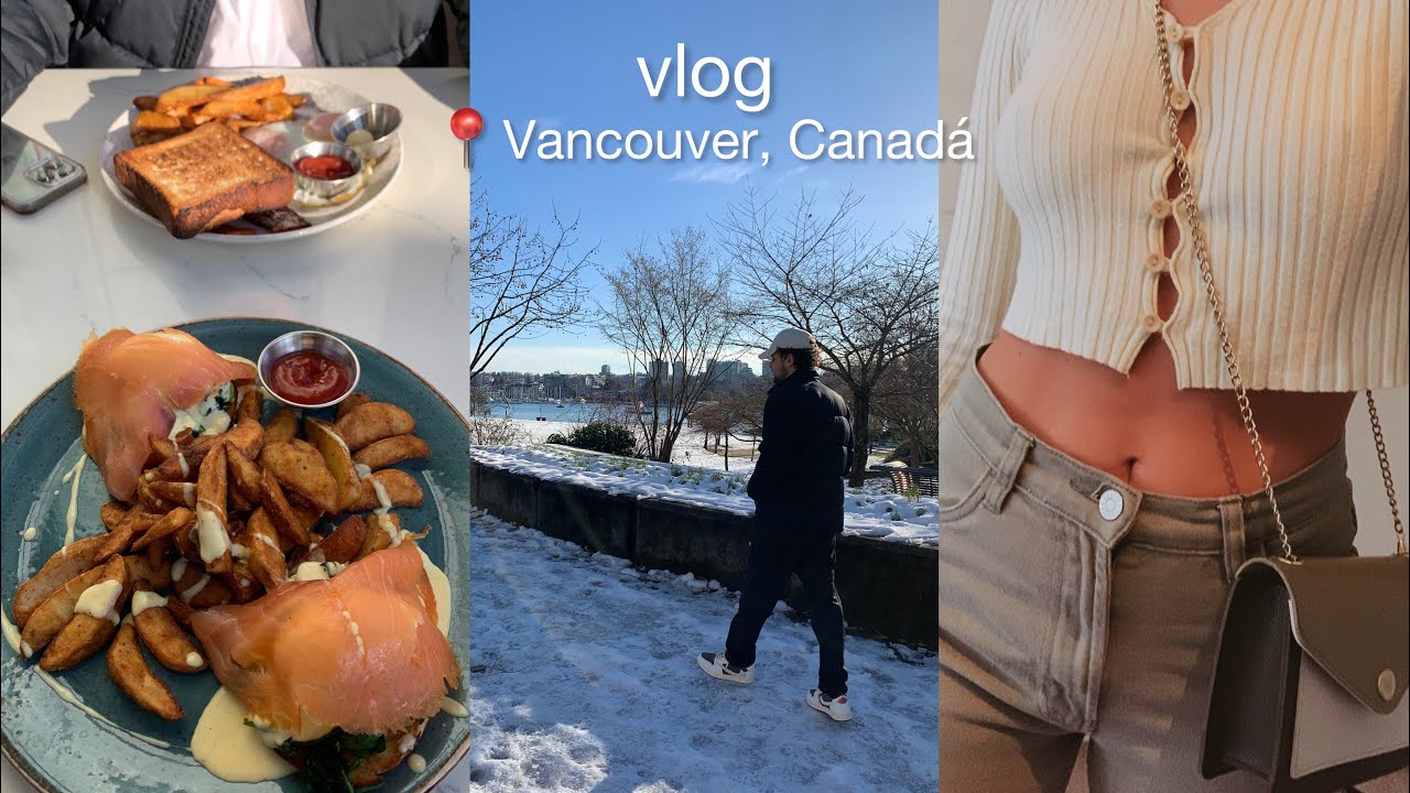 brunch, neve, jogo do br, estudos | Vancouver | morando no Canadá | vlog | marcella timo