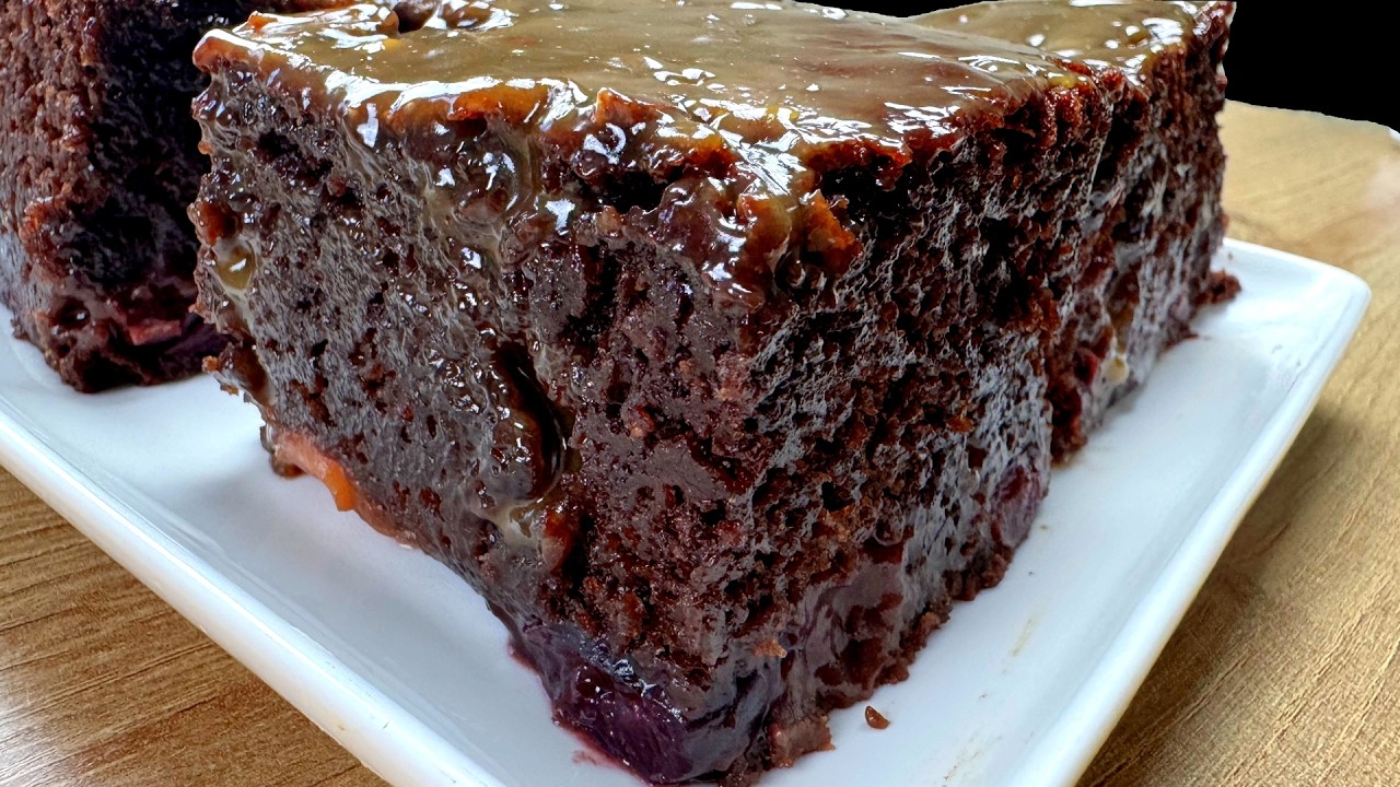 Easy Black Forest Dessert 🎄 Quick and Delicious! Eggless, Cherry cake recipe! Great for sharing!