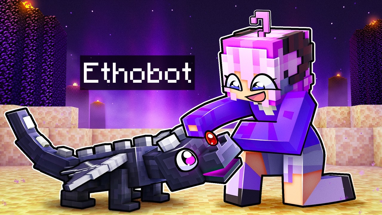 Playing Minecraft as a BABY DRAGON!