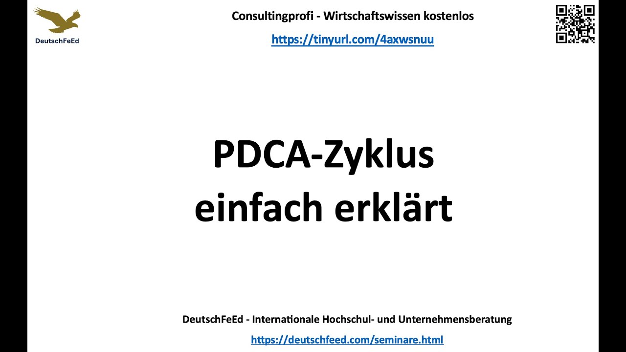 Consultingprofi - PDCA Zyklus - einfach erklärt!
