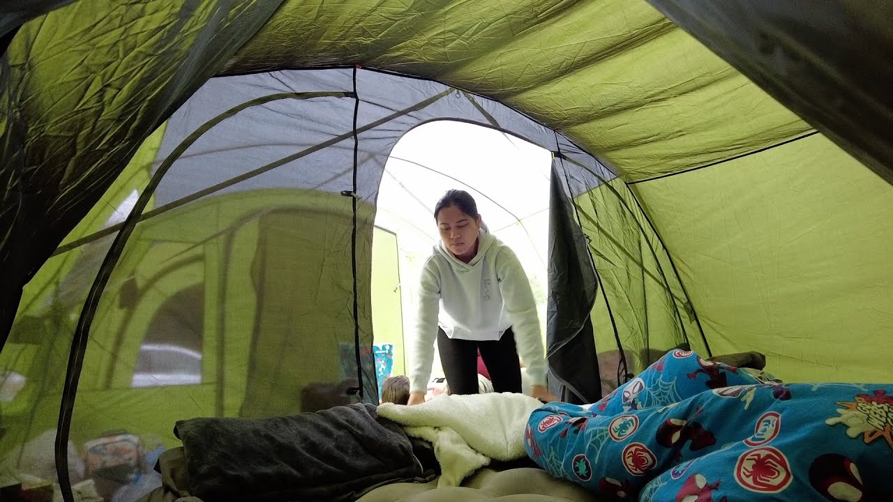 LIVING IN A TENT  