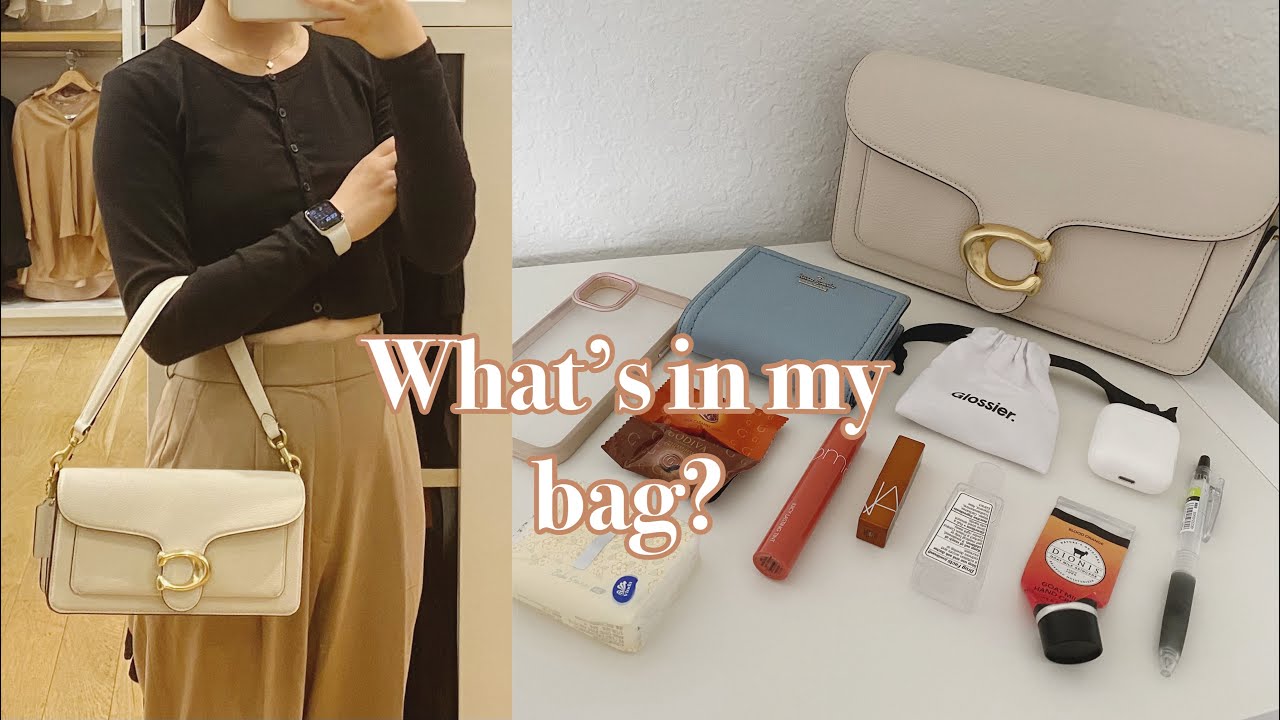 What's in my bag? || Coach Tabby 26 bag + mod shots