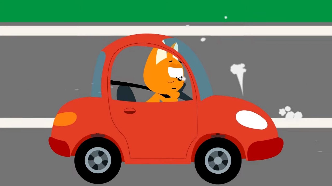 Kitty and the Magic Garage  -  Race  - cars cartoons