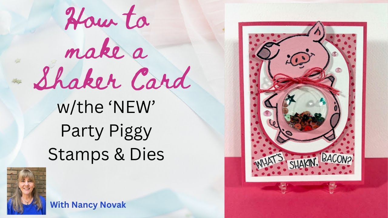 How to make a Party Piggy Shaker Card Tutorial | New Stampin Up Stamps