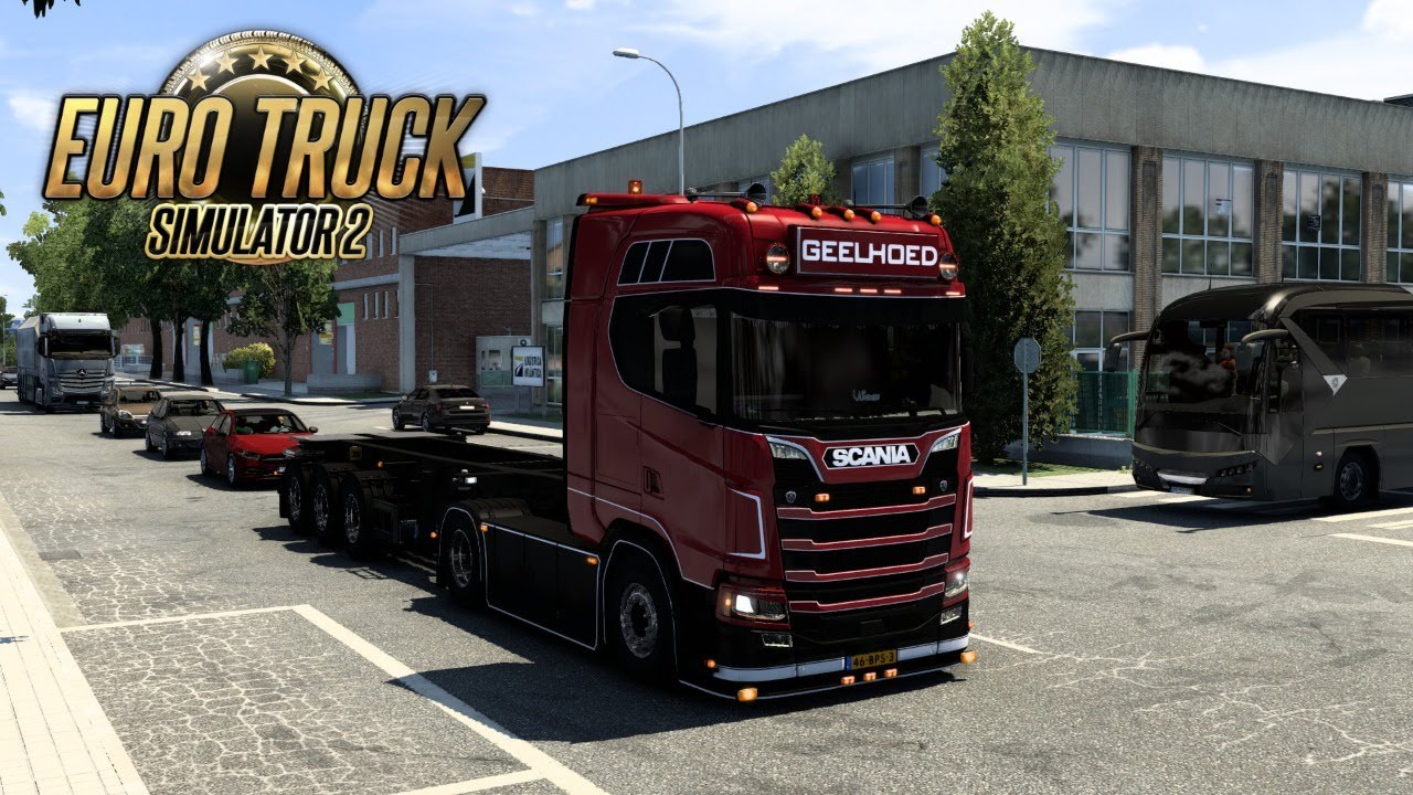 DOOR DE WOONWIJK MET EEN DIKKE WAGEN!? - Euro Truck Simulator 2 Grand Utopia {G29}