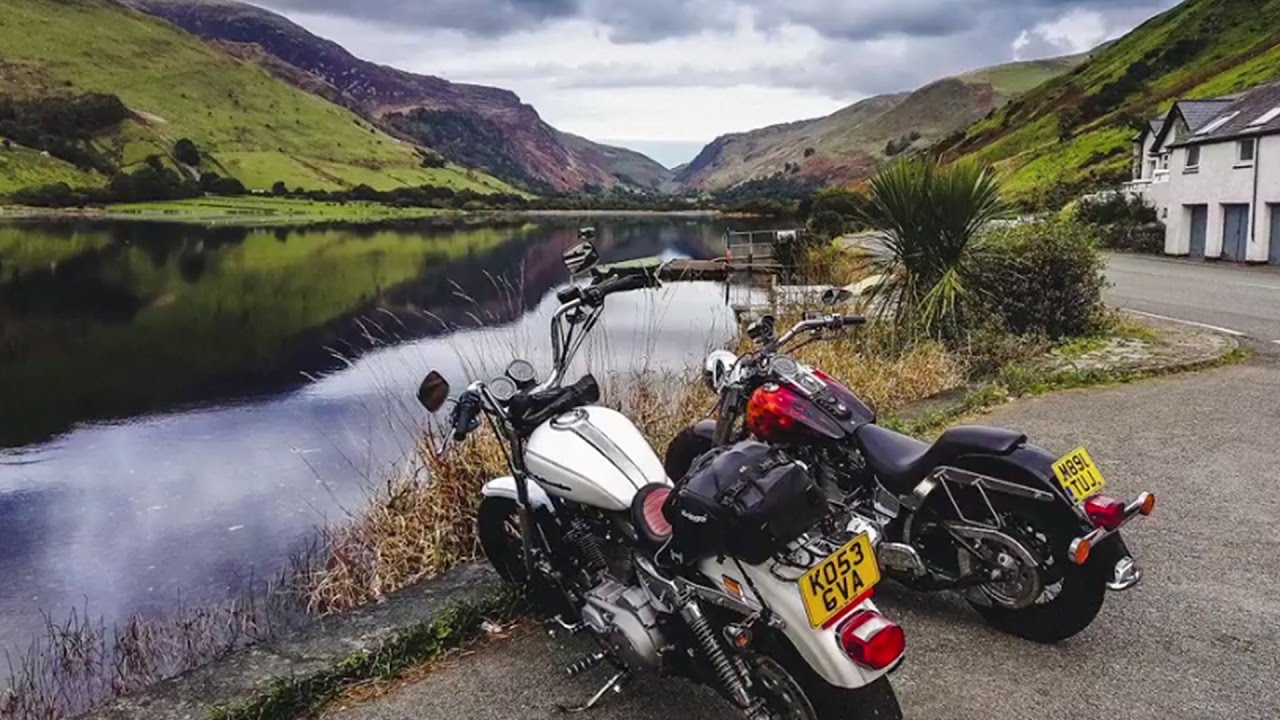 Motorcycle tour to South Snowdonia, Wales, UK -  Harley Davidson trip