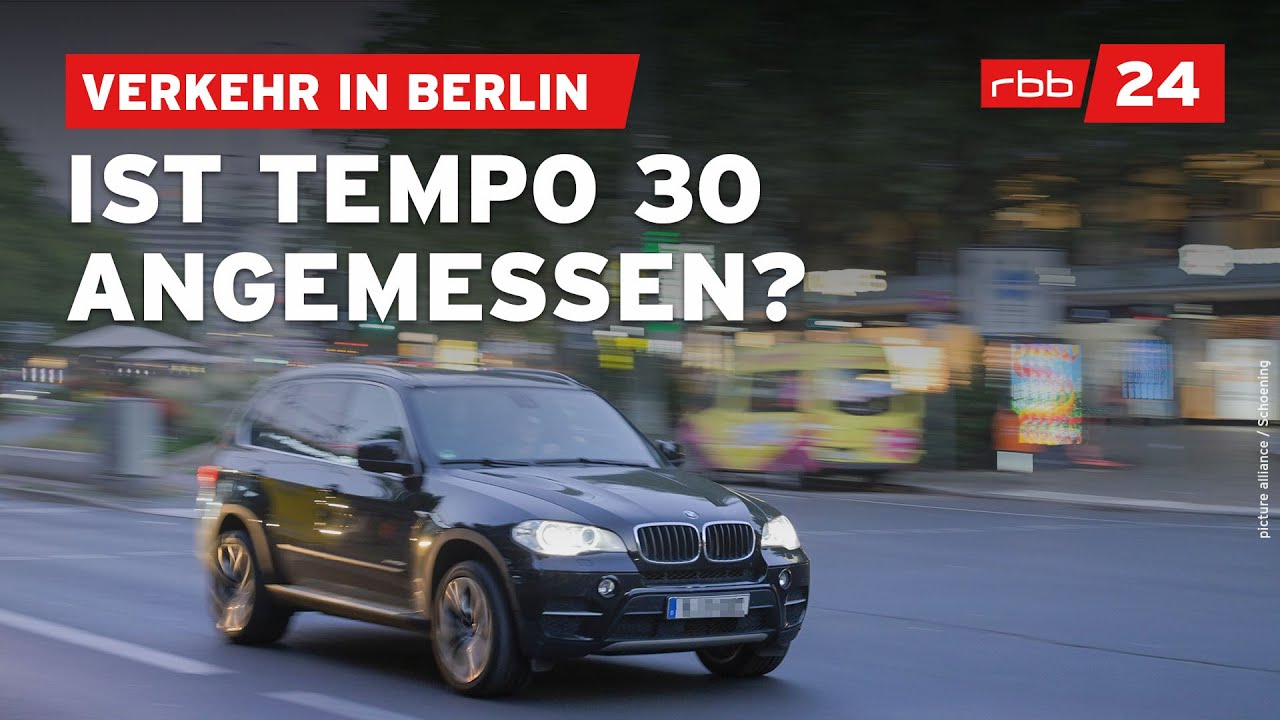Lärmschutz: Berlin führt auf Straßen nachts mehr Tempo 30 ein