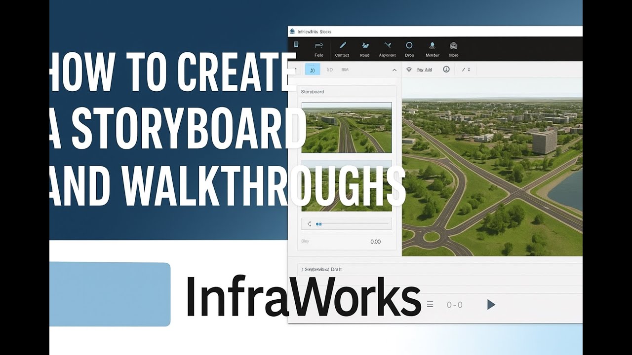 How to Create a Storyboard & Walkthroughs in Infraworks #BIMWala #Storyboard #InfraWorksWalkthrough