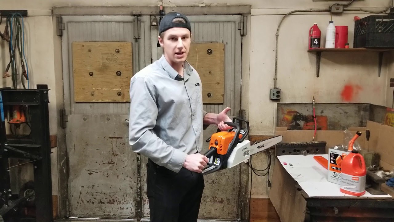 Процедура запуска STIHL MS 170