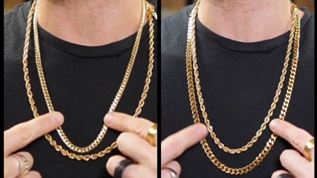 Miami Cuban Link & Rope Chain Stack