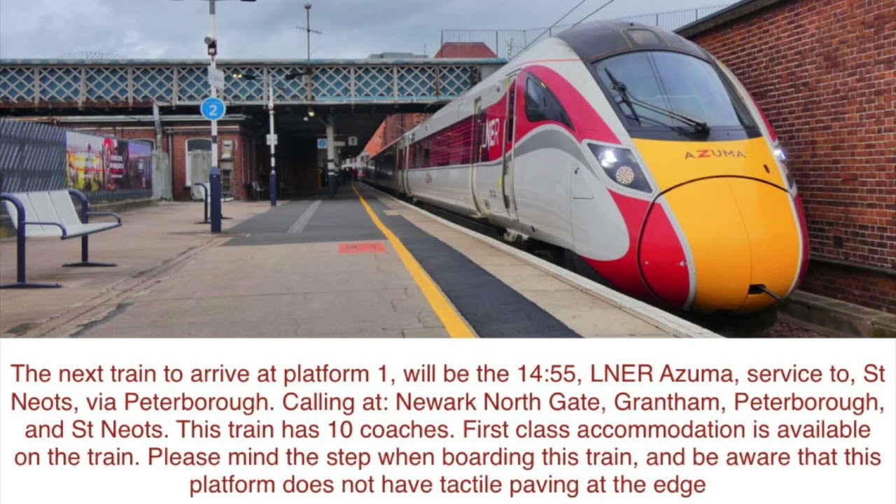 2 Anne Announcements at Doncaster. Hull Trains service to St Pancras, LNER to St Neots (18/02/2022)