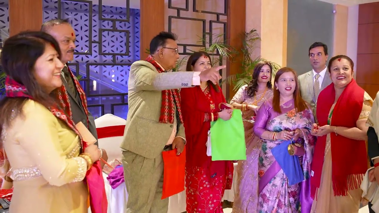 Reception of trylochan and megha