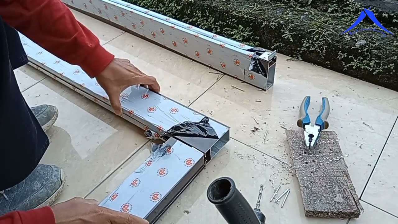 cara membuat pintu aluminium | pintu geser