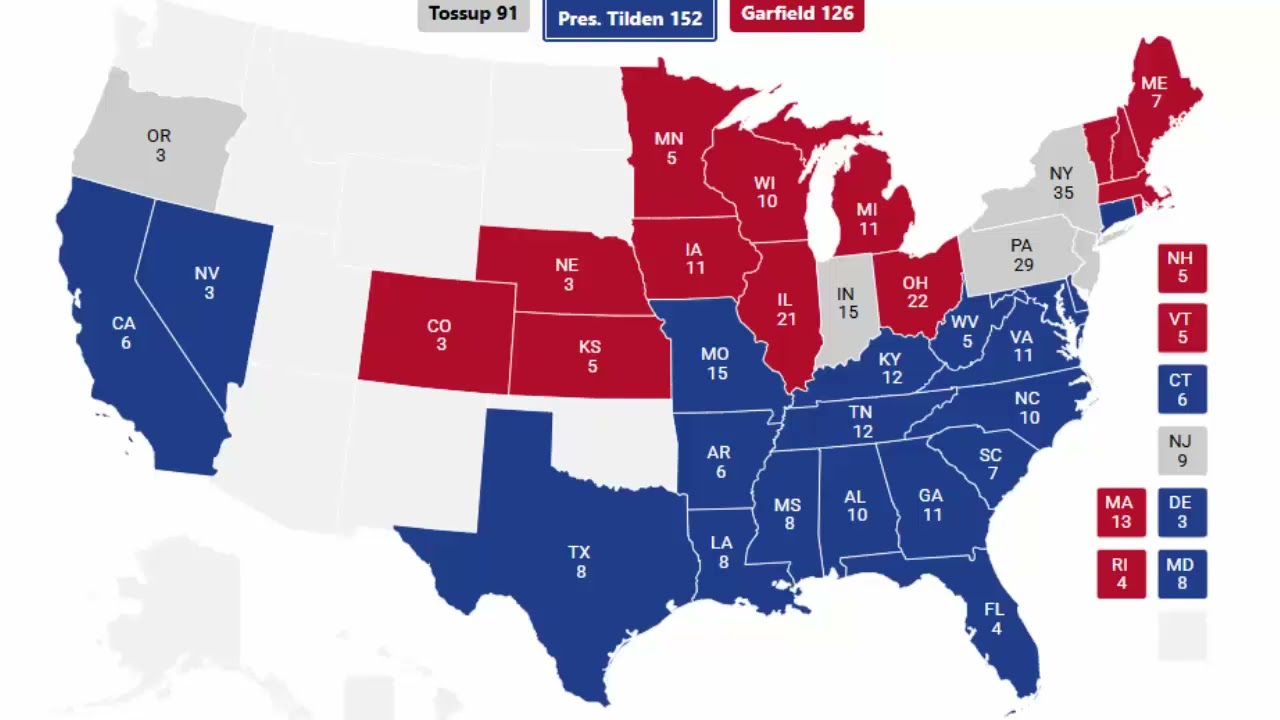 Alternate History 1880 Election Prediction - Pres. Samuel Tilden vs James Garfield