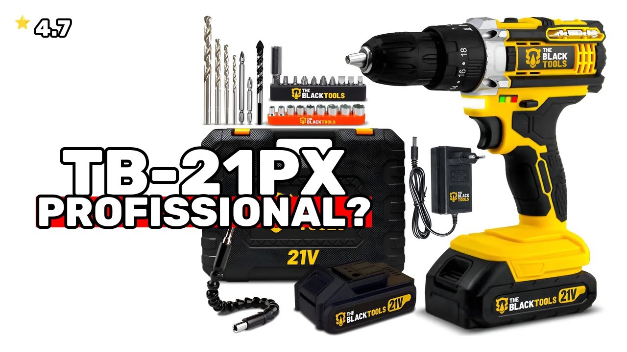 Parafusadeira THE BLACK TOOLS TB-21PX É Realmente PROFISSIONAL Teste De Fogo!