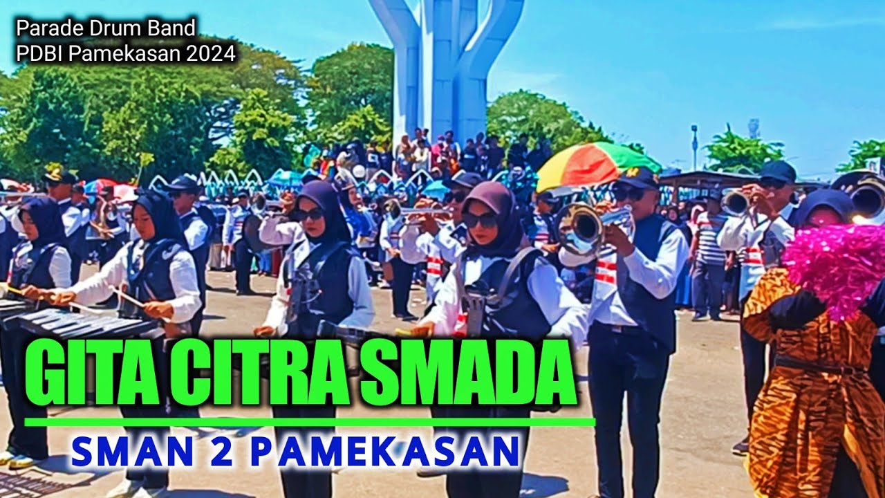 GITA CITRA SMADA.// SMAN 2 PAMEKASAN, PARADE DRUM BAND PDBI KABUPATEN PAMEKASAN 2024