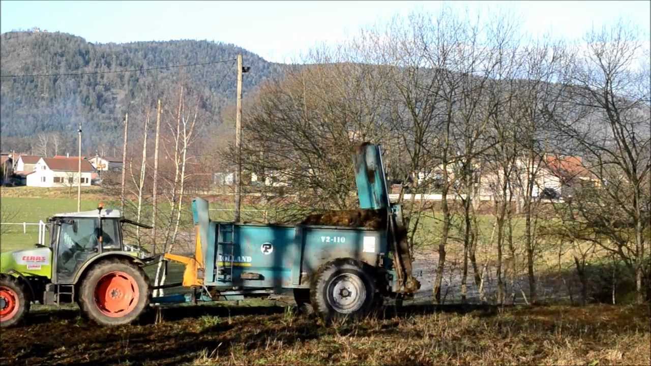 Epandage de Fumier 2012 : Claas Celtis 456 RX