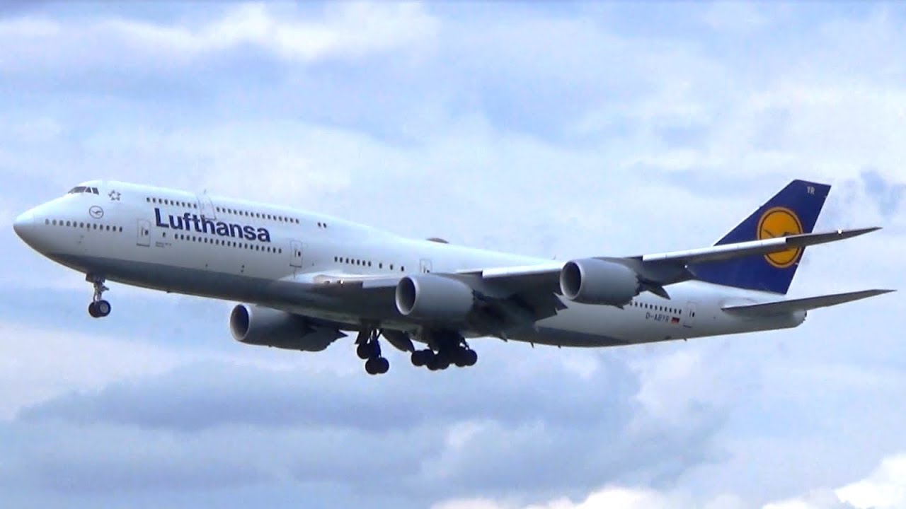 Lufthansa B747-8i | Landing Frankfurt Airport | D-ABYR