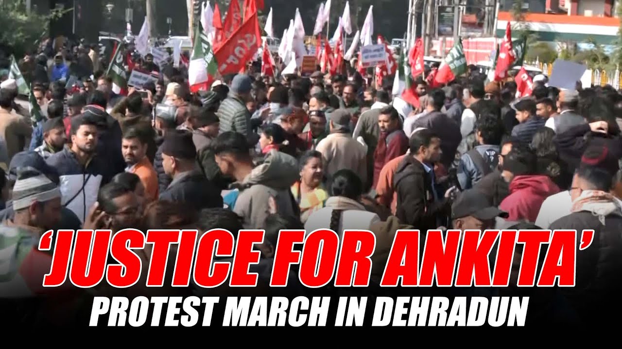 People protest in Dehradun demanding justice in the 2022 Ankita Bhandari murder case | Uttarakhand