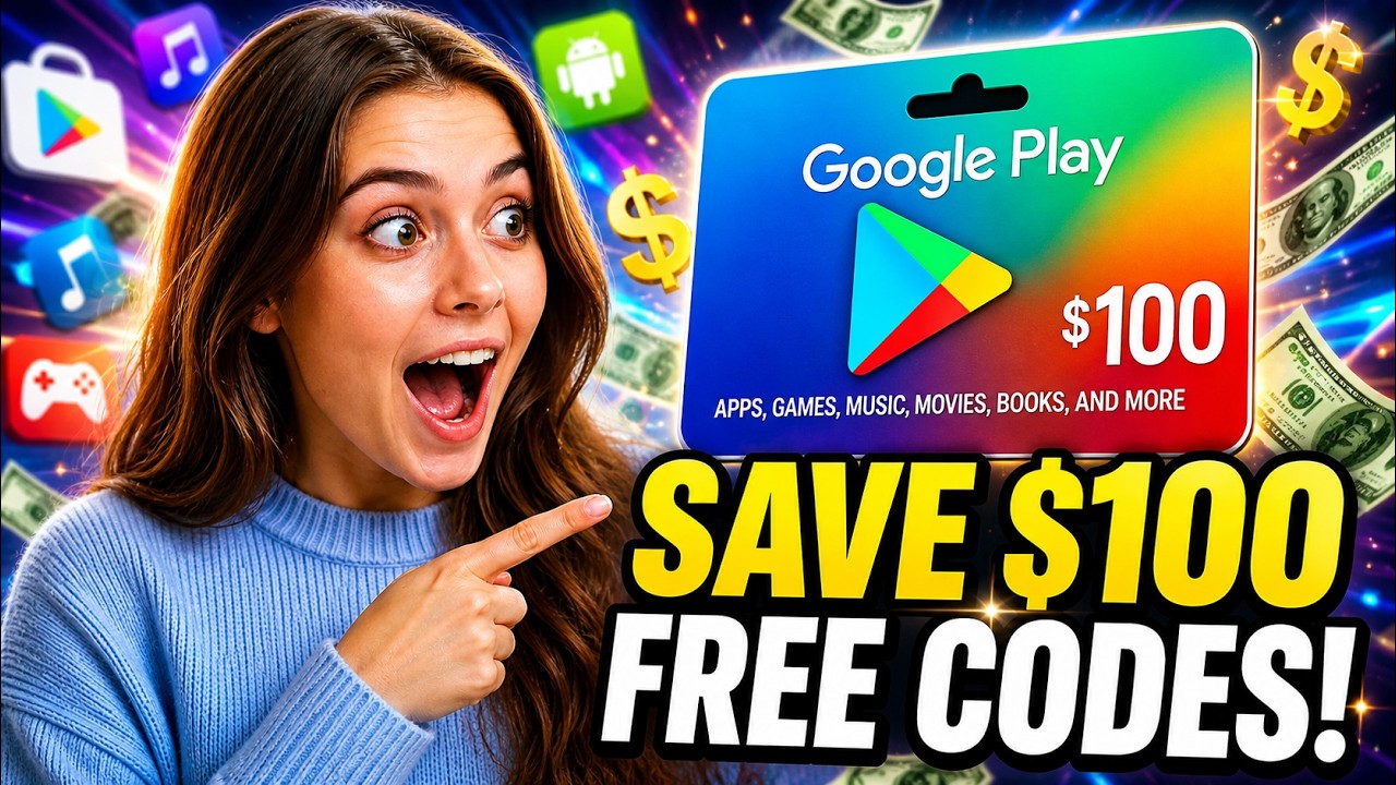 🔥 Free Google Play Gift Card Codes 2026 | 🎁 Easy Redeem Guide.