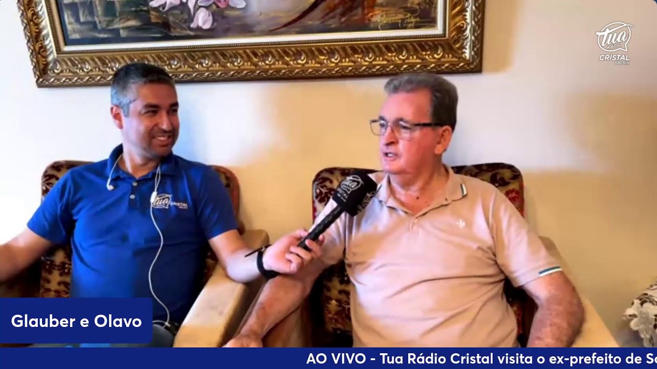 AO VIVO - TUA RÁDIO CRISTAL TRAZ MAIS UM VISITA ESPECIAL NO ESPAÇO CRISTAL NA SUA CASA