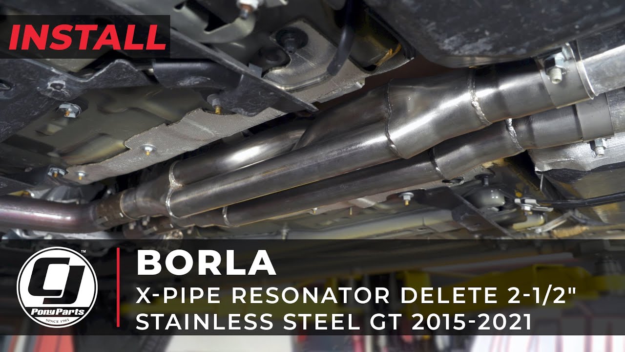 2015-2023 Mustang GT Install | Borla X-Pipe Resonator Delete