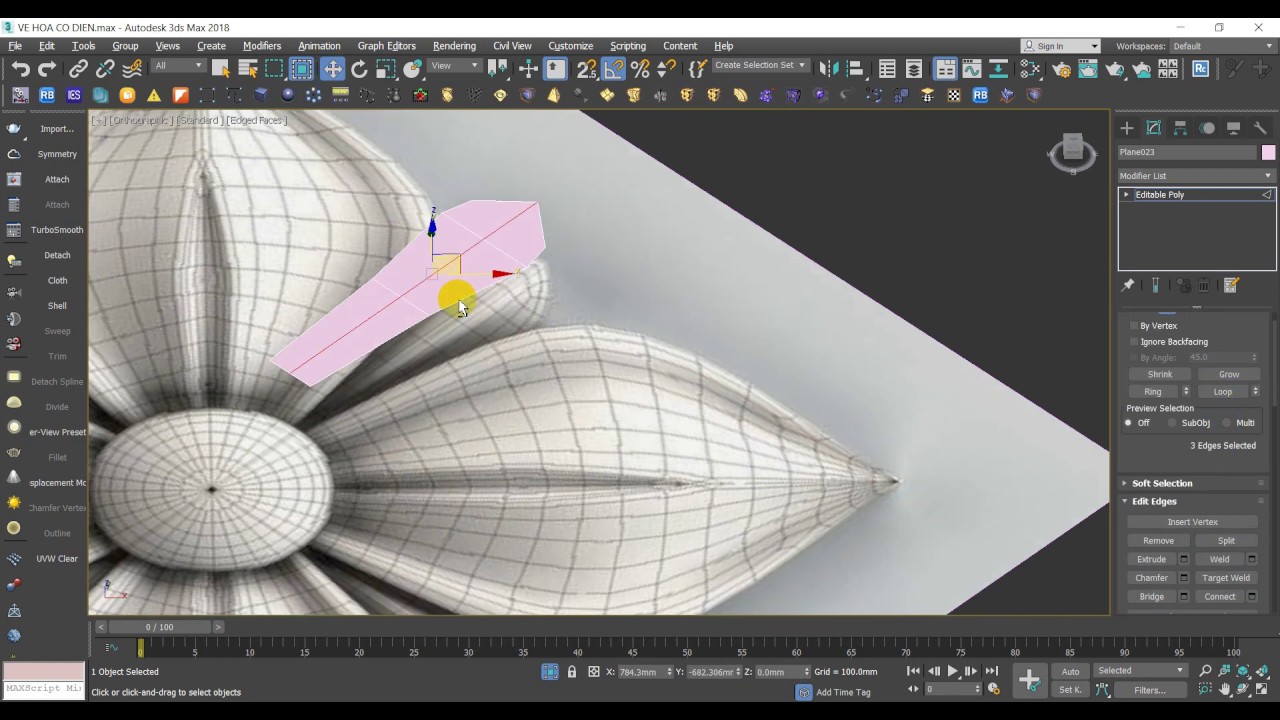 cách vẽ hoa văn cổ điển trong 3dsmax
