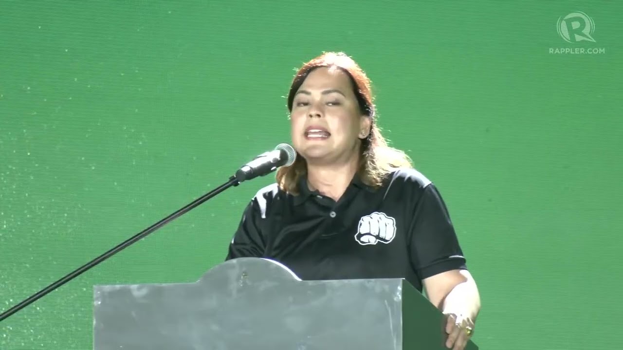 Sara Duterte’s speech at the Duterte slate miting de avance at Liwasang Bonifacio in Manila