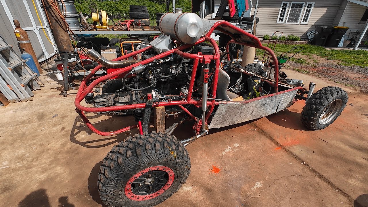 Turbo Rail Buggy SERIOUS fabrication upgrades. Cooling system, Fuel tank. Coilover prep