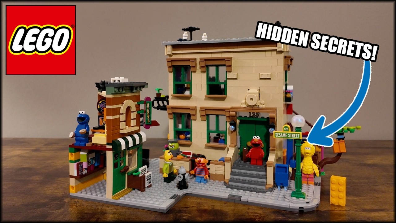 Строим детство! Обзор LEGO 123 &laquo;Улица Сезам&raquo; 21324 (2020)! Столько скрытых деталей!