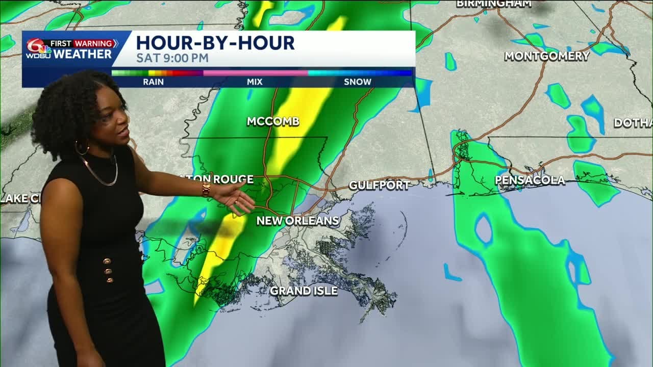 Weekend storms holding steady in your New Orleans forecast