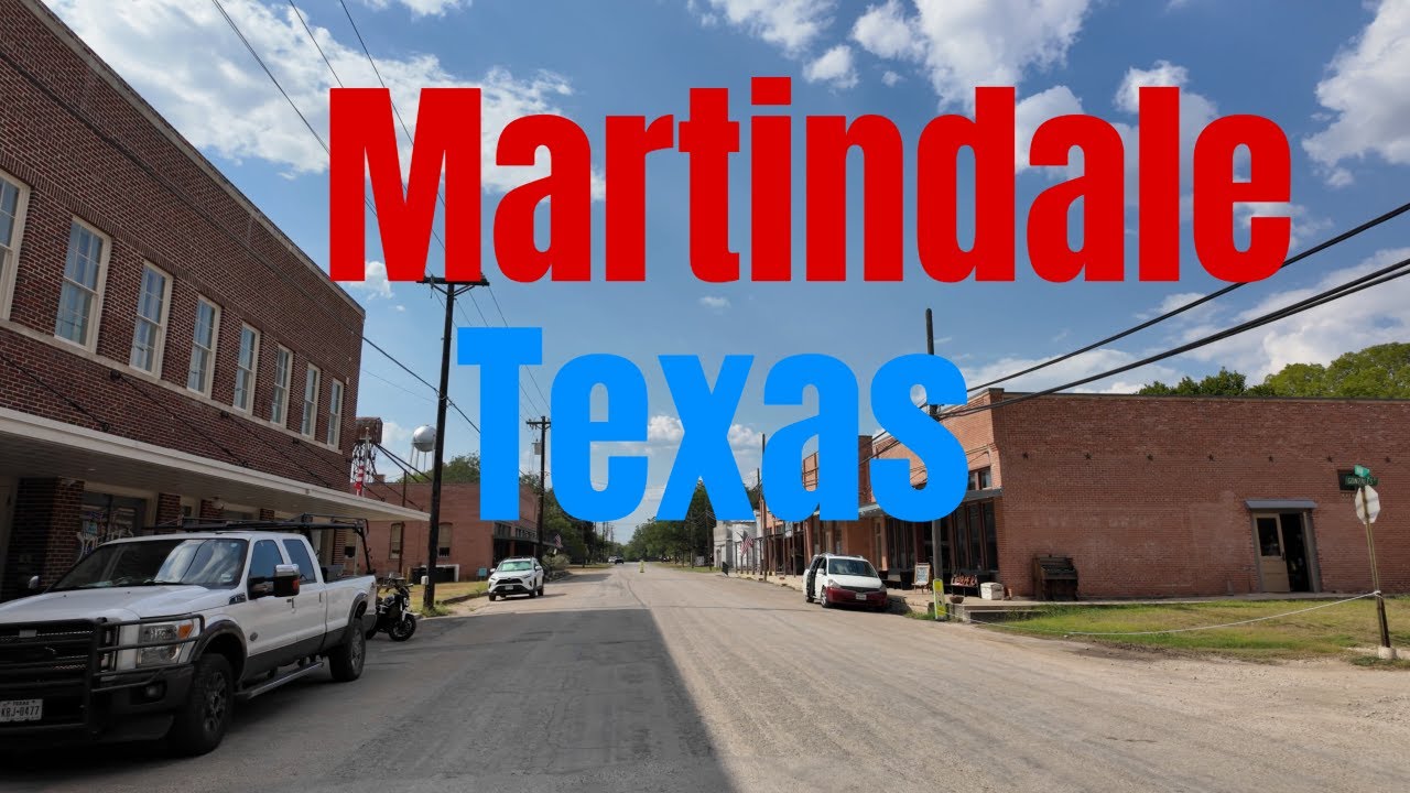 A walking tour of Martindale Texas in 4K