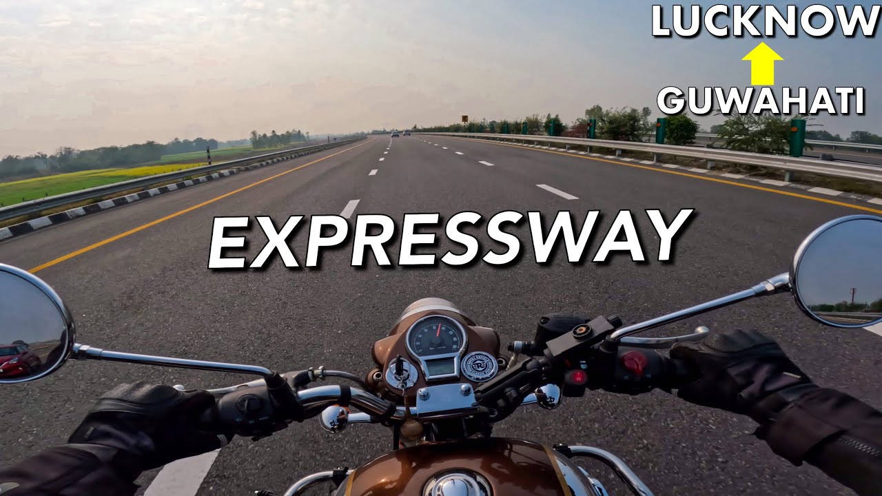 CRUISING ON EXPRESSWAY, IS CLASSIC 350 REBORN COMFORTABLE ? | EXPLORING LUCKNOW CITY
