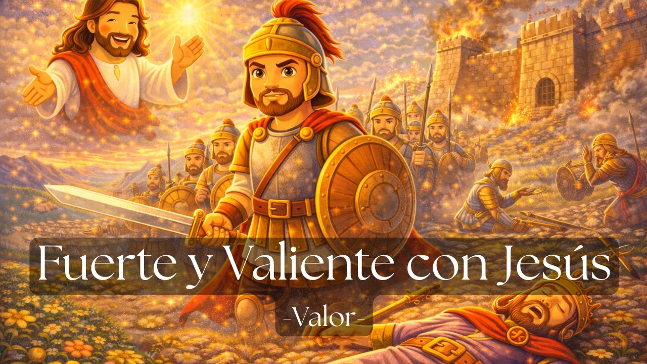 Fuerte y Valiente con Jesús | Canción Cristiana Infantil de Valor