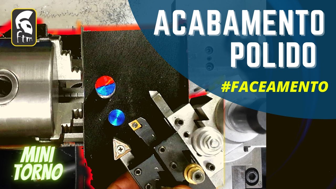 Dicas de ACABAMENTO  em operação de faceamento em mini torno. #minitorno #usinagem #faceamento