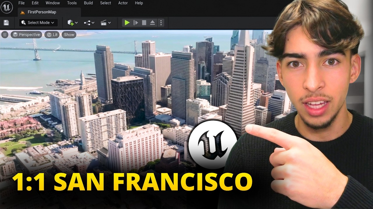 He Built San Francisco at Near 1:1 Scale in Unreal Engine 5