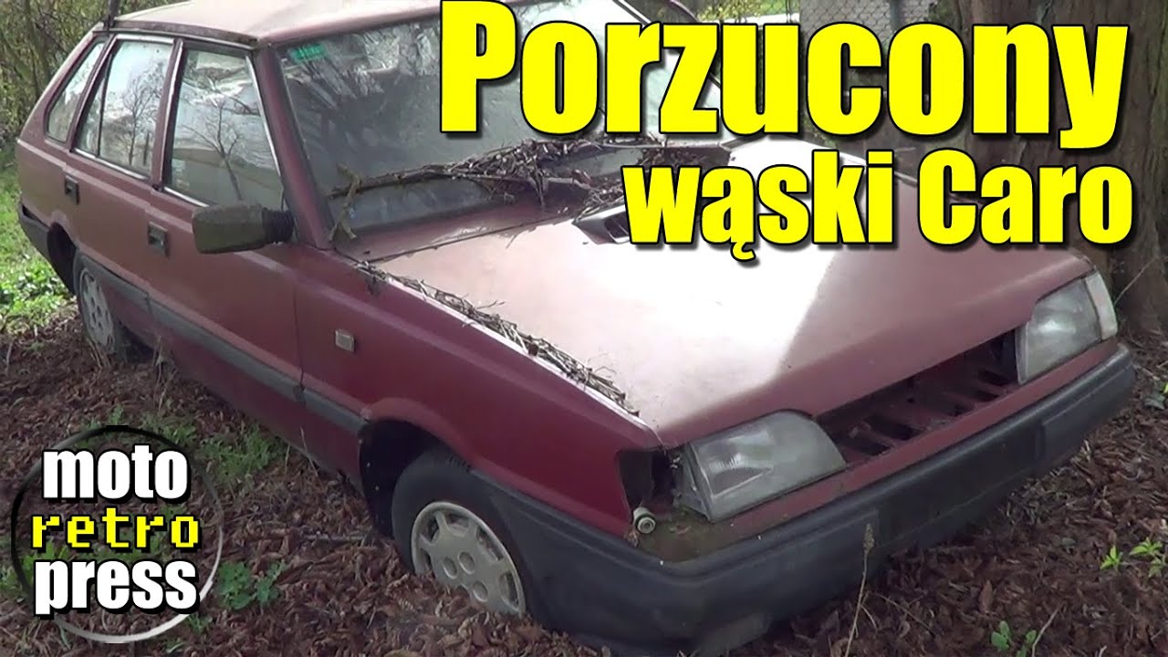 Porzucony wąski Polonez Caro 1.5 GLE