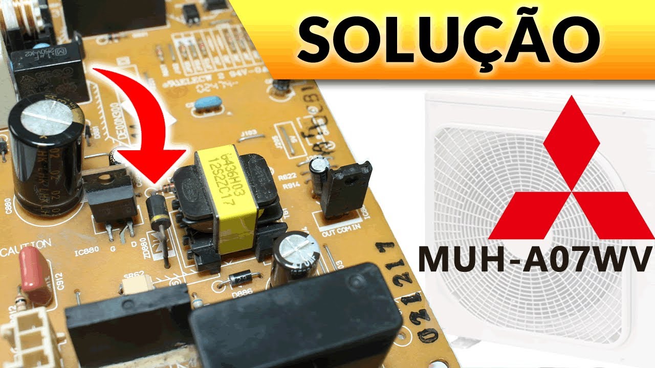 Reparo Placa Mitsubishi MUH-A07WV (Parte 2)