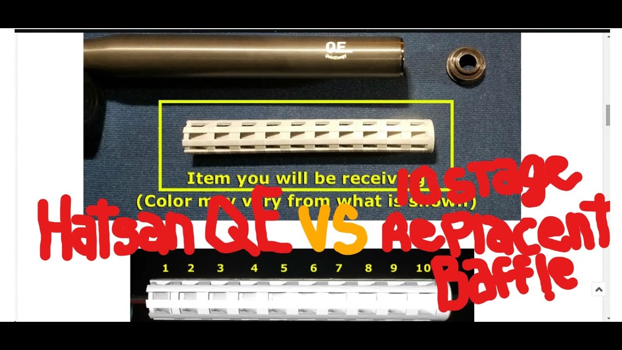 Hatsan QE vs.  eBay 10 Stage Replacement Baffle