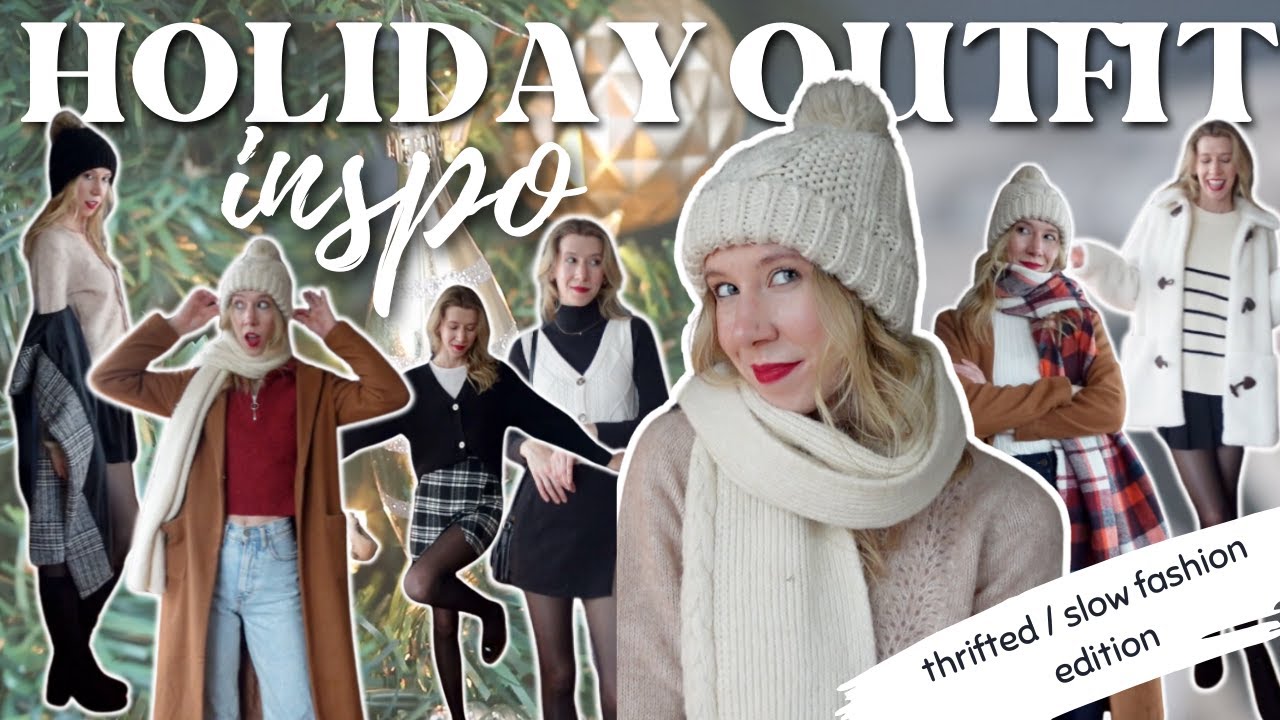 Christmas Outfit Ideas for 2023  ✧ Thrifted Outfits + Casual & Dressy Styling Tips