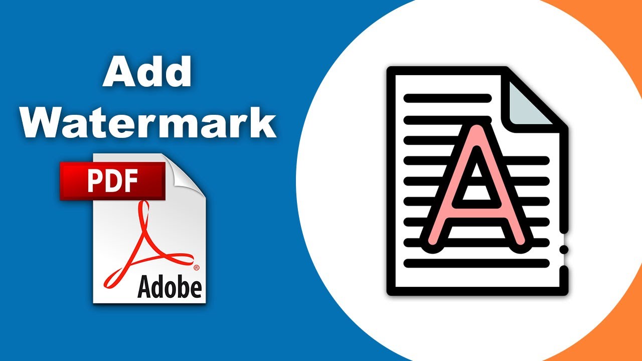How to put watermarks on a pdf file (Edit PDF) using Adobe Acrobat Pro DC