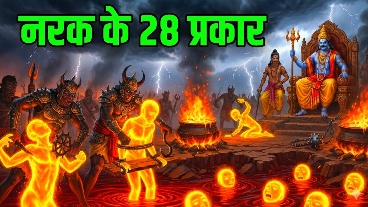 28 नरक जहाँ आत्मा काँप उठती है | गरुड़ पुराण की सबसे भयानक सजाएँ | Garud Puran