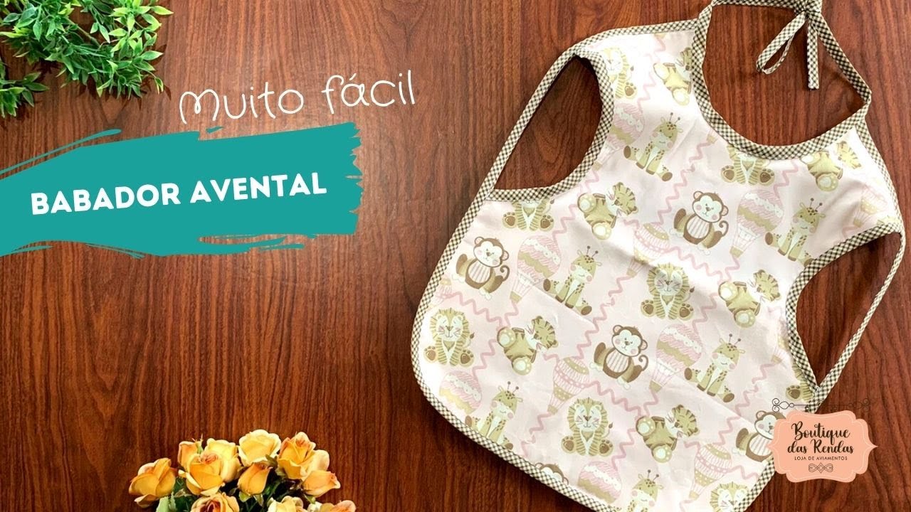BABADOR AVENTAL IMPERMEÁVEL :: PAP 20 BOUTIQUE DAS RENDAS