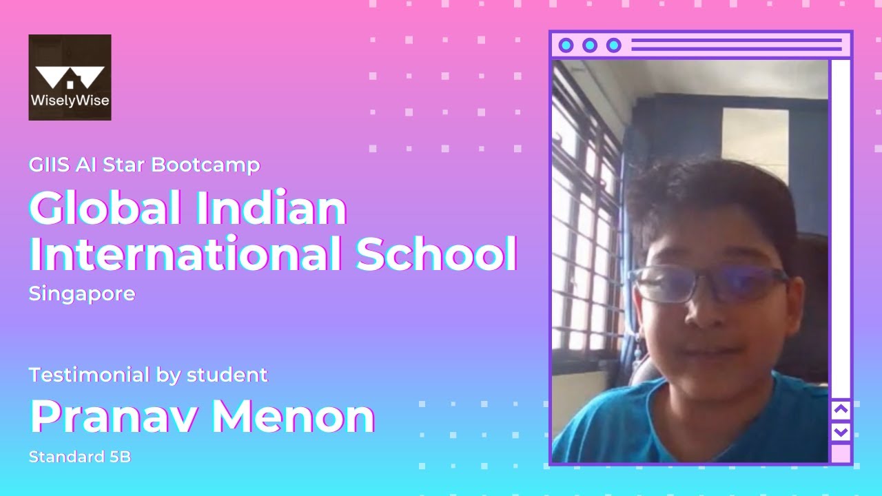 GIIS AI Star Bootcamp | Testimonial by student | Pranav Menon