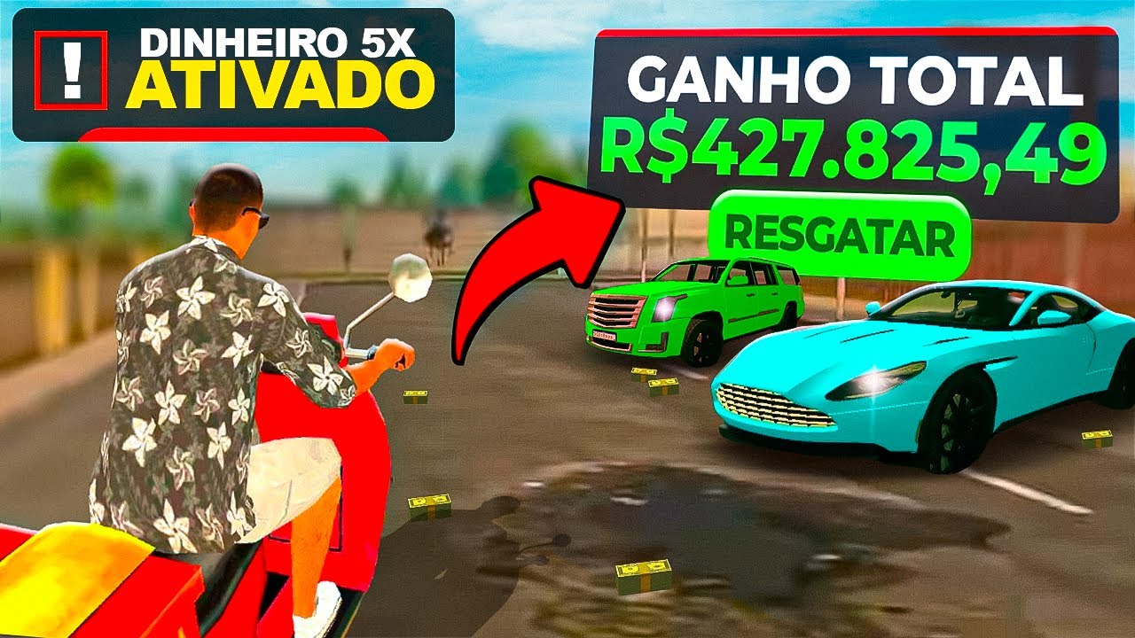 🤑 COMO FICAR MUITO RICO no NOVO SERVIDOR do RIO RISE (NOVO GTA RP MOBILE)